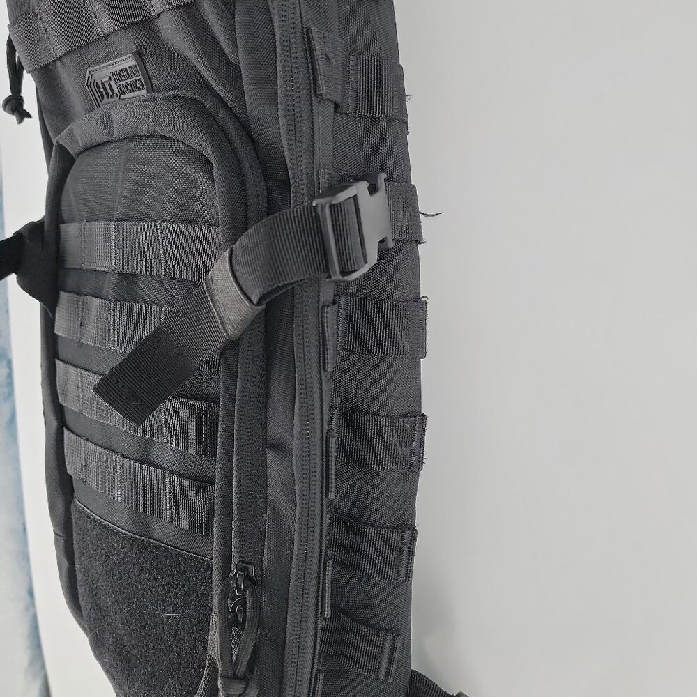 Highland Tactical Black MOLLE Backpack EDC Range Bug Out Bag - Picture 5 of 15